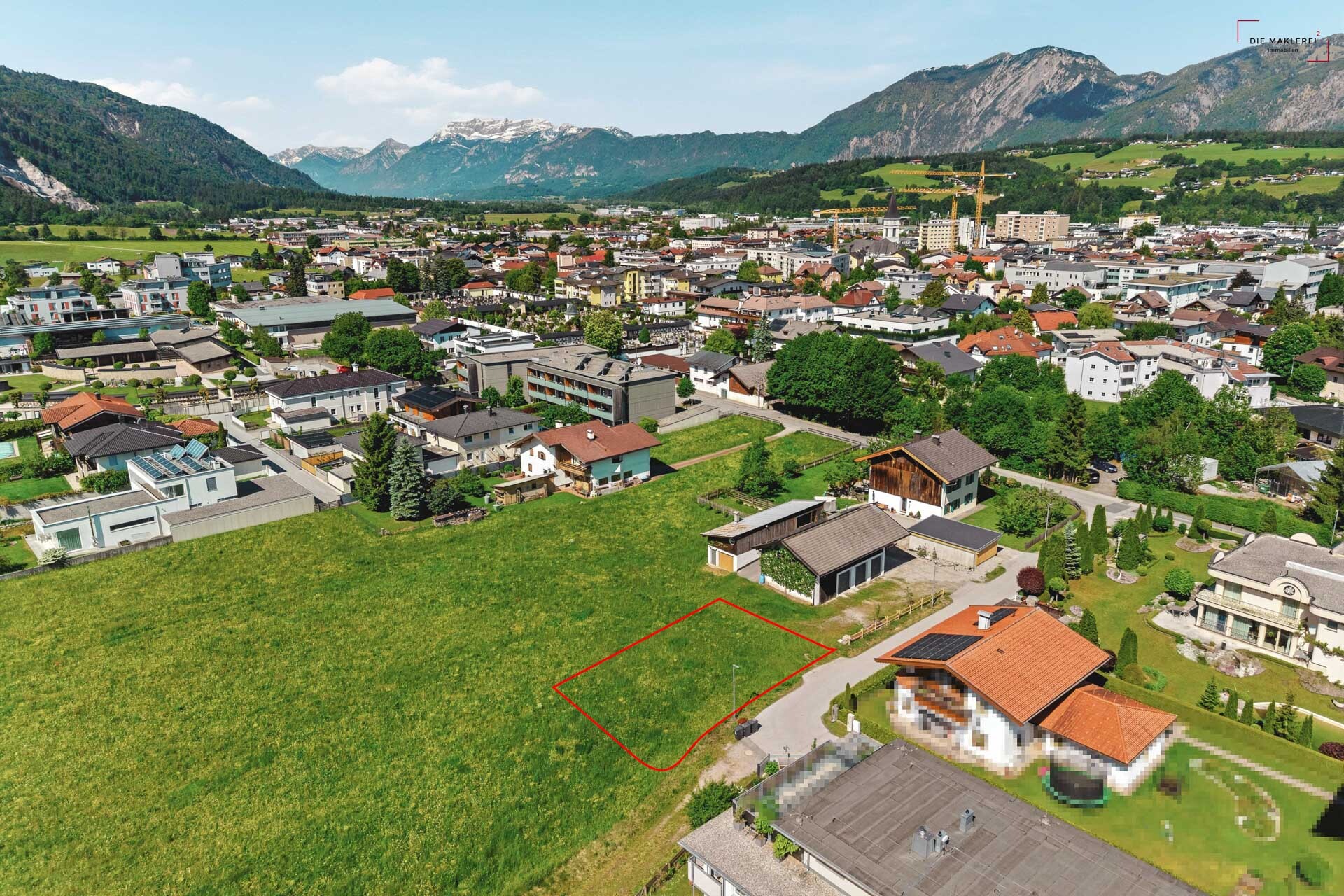 Wörgl grundstück markiert